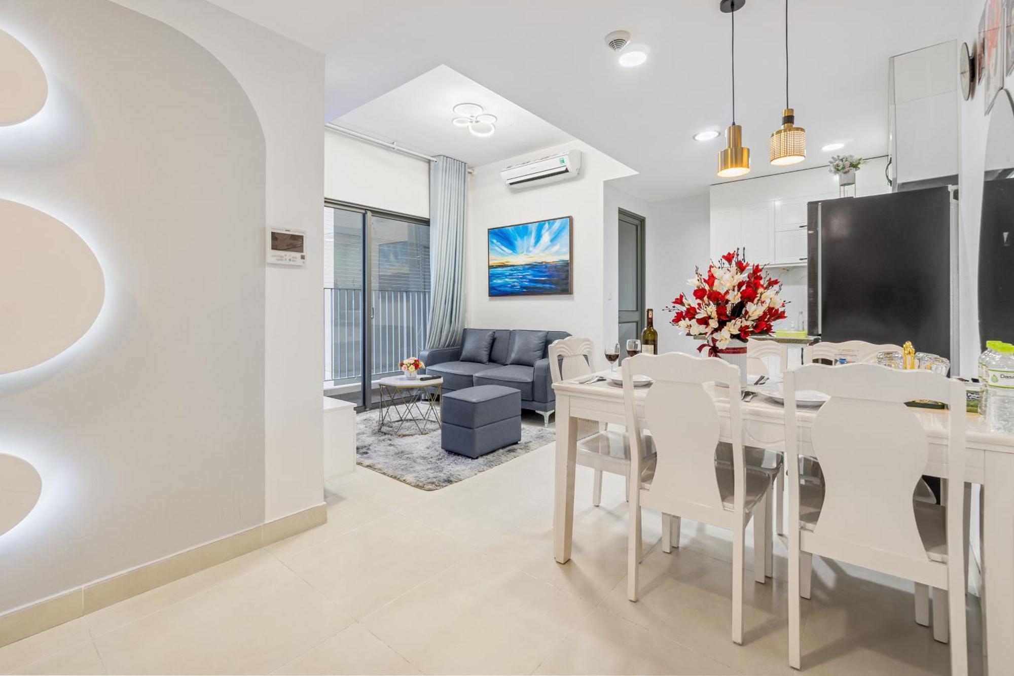 הו צ'י מין סיטי Cozy 2 Bedrooms Condo In T1 Masteri Thao Dien, Fully Furnished With Full Amenities מראה חיצוני תמונה