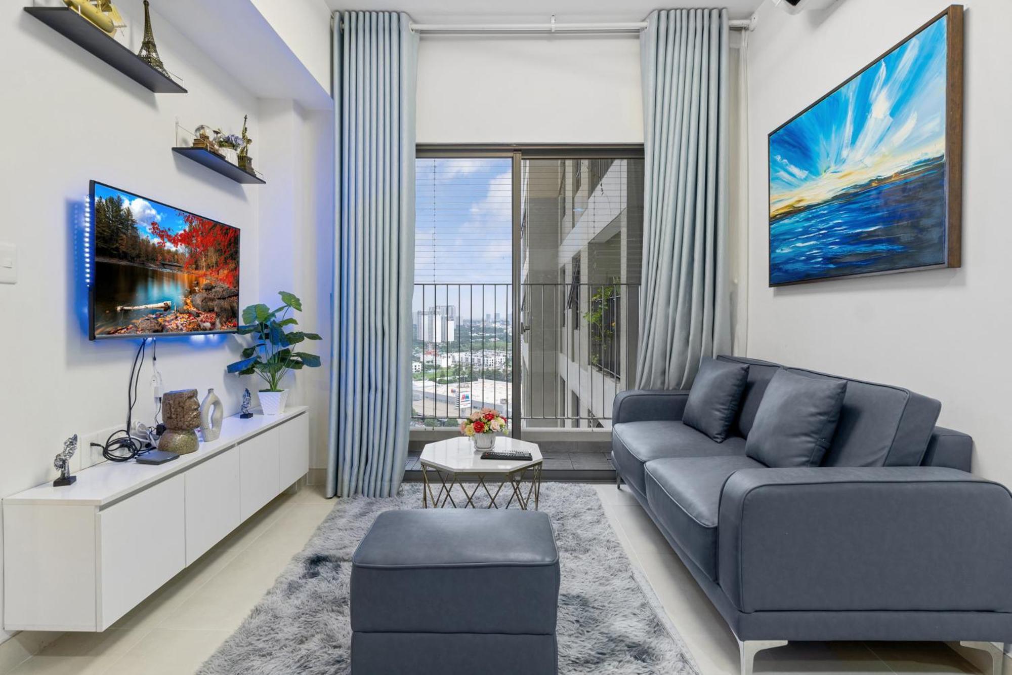 הו צ'י מין סיטי Cozy 2 Bedrooms Condo In T1 Masteri Thao Dien, Fully Furnished With Full Amenities מראה חיצוני תמונה